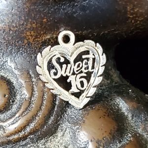 Vintage sweet 16 sterling silver charm